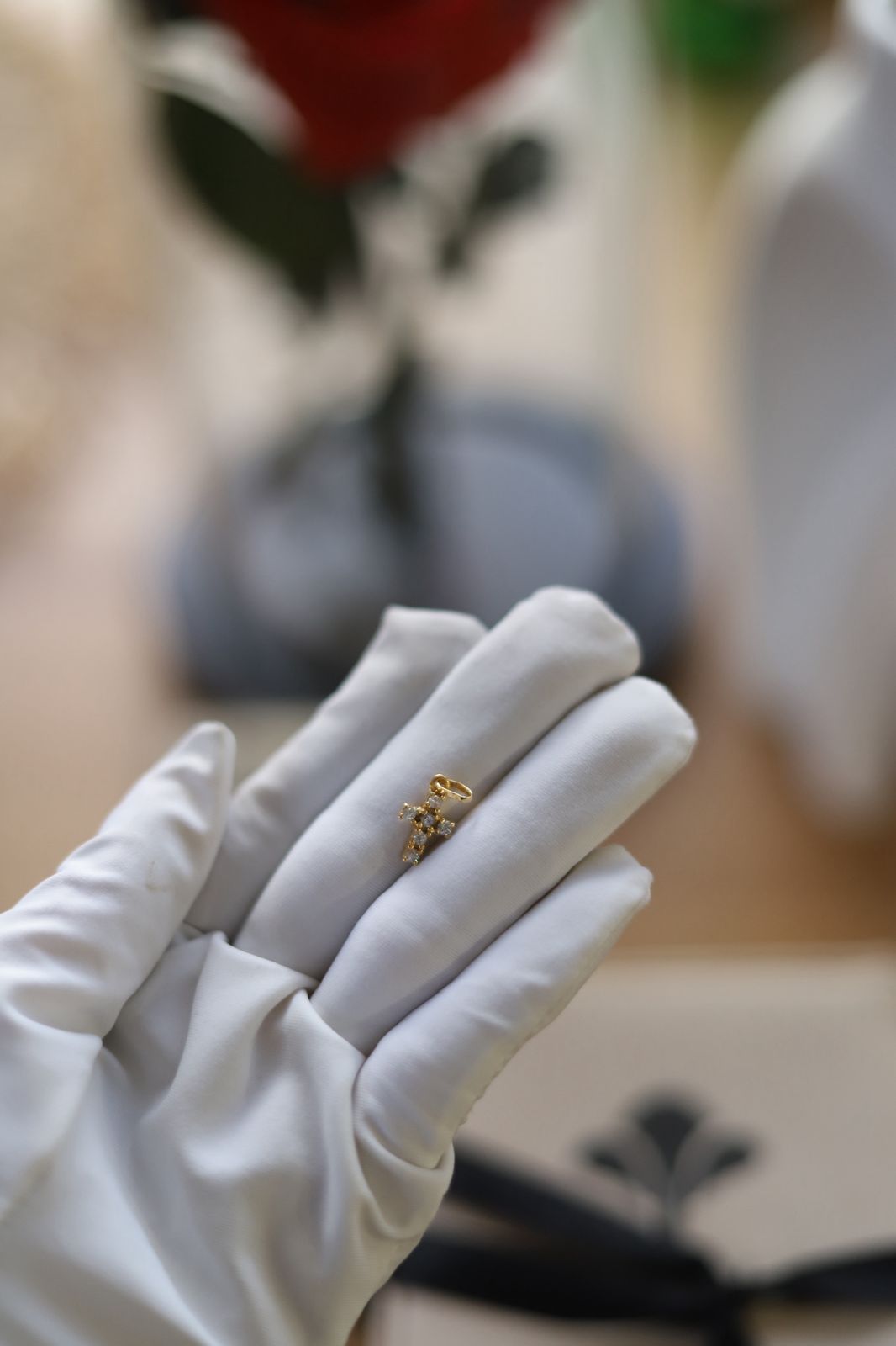 Dije cruz oro 18 kt