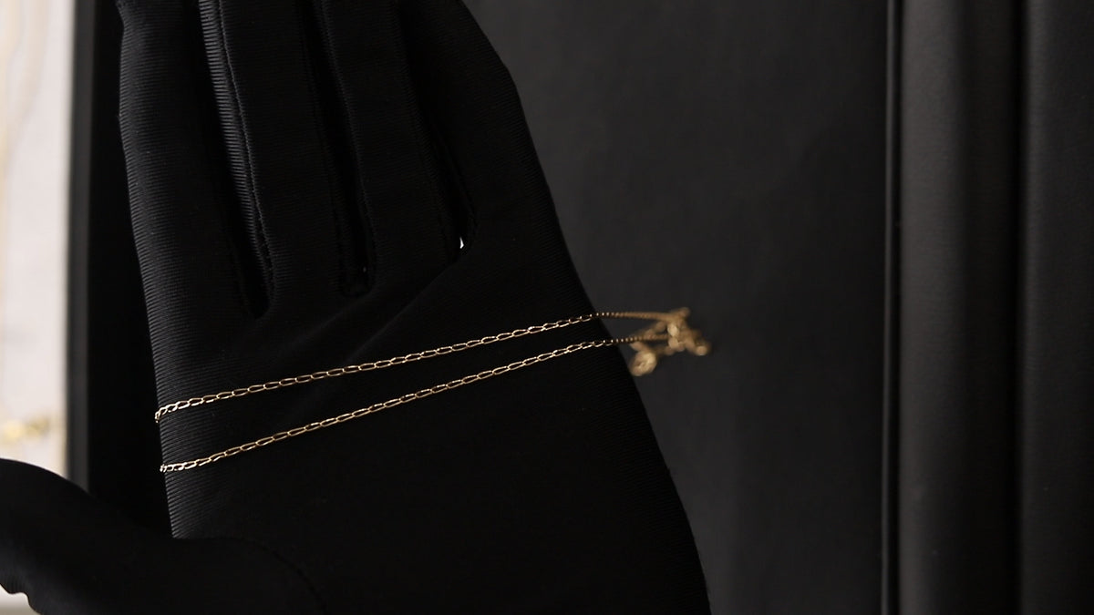 Cadena Silueta Dorada en oro 18kt
