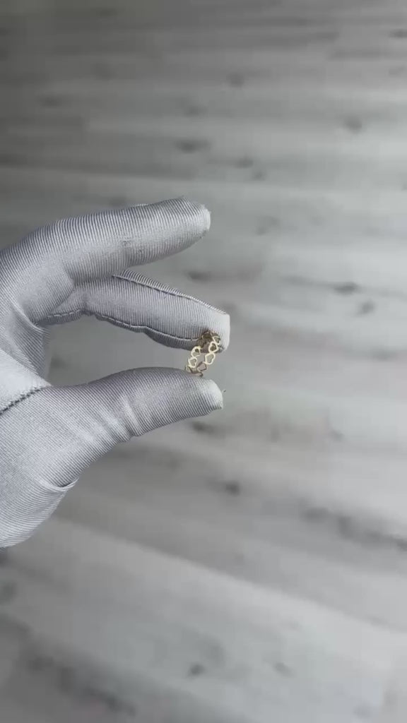 Anillo Corazones entrelazados